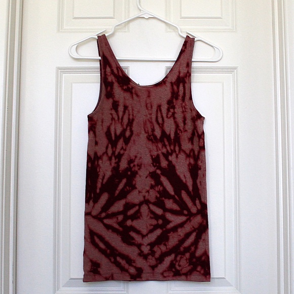 Handmade tie dye ribbed knit tank top by Hue Revival - Picture 3 of 11